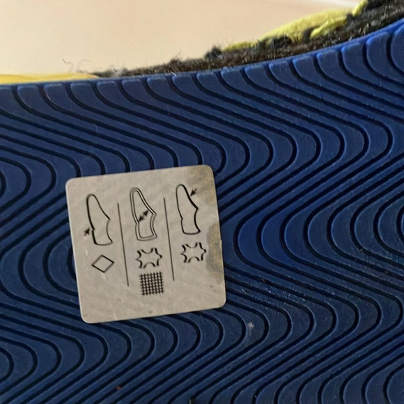 Puma Fendy Espadrille Slides Sulphur Spring/blue/black Slip on Sz 7 1/2 GUC - Picture 10 of 13